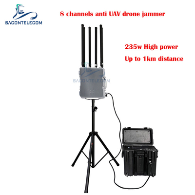 Водостойкий наружный дронный сигнальный заглушитель 6-8 каналов 30w/Band 1-3km расстояние