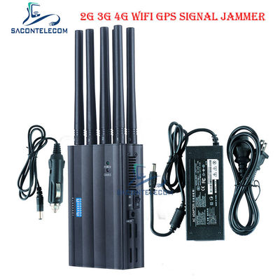CDMA800 4000mAH портативный сигнальный джаммер DC12V GPS WiFi блокировщик сигнала