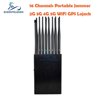 UHF VHF Jammer 2G 3G 4G 5G сигнала мобильного телефона GPS L1 L2 12000mAh