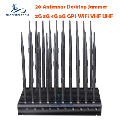 VHF UHF ISO9001 Джаммер сигналов мобильных телефонов 3,5 ГГц 3,7 ГГц 5,2 ГГц 20 каналов
