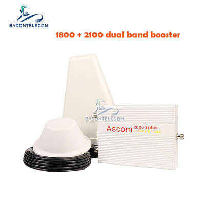 1800 мГц 2100 мГц Усилитель двойной полосы AGC B1 B3 Ascom 8000 кв.м