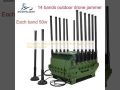 14 каналов наружной водонепроницаемой анти дрон сигнальный джаммер 700w высокой мощности