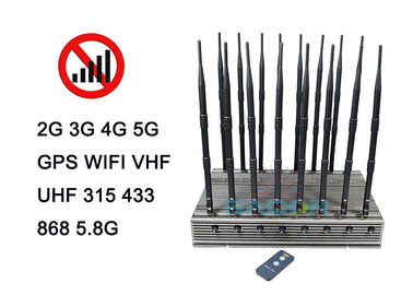 16 антенн 5G сетевое блокирующее устройство 5-8w Каждая полоса 315Mhz 433Mhz VHF UHF Все GPS
