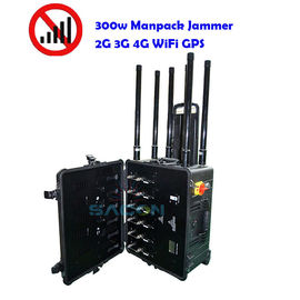 300w рюкзак Jammer тюрьма военные с использованием бомбы Blcok 2G 3G 4G 5G Wi-Fi До 500 м