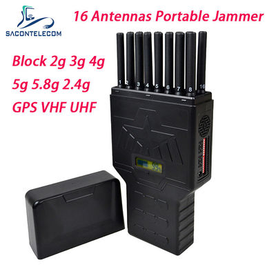 DC 12v 12w 20m 16 Jammer сигнала сотового телефона блокатора Jammer сигнала антенн 5G