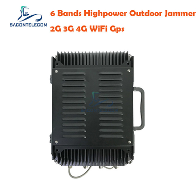 VSWR 135w 300m Мобильный телефон сигнал джаммер 6 каналов БПЛА дрон джаммер