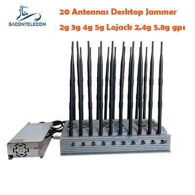 60 м Джаммер сигналов мобильных телефонов GSM CDMA DCS PCS 20 полос 3 охлаждающие вентиляторы