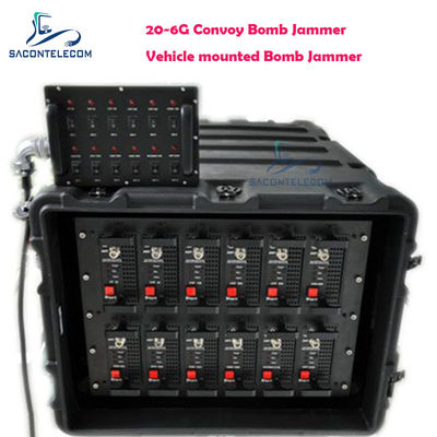 20-6ГГц 550w 11 полос Автомобиль Конвой Бомба Джаммер DDS Конвой Джамминг Система