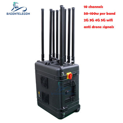 500W Мощный рюкзачный подавитель бомб с 10 антеннами и дальностью 300 м для защиты конвоев
