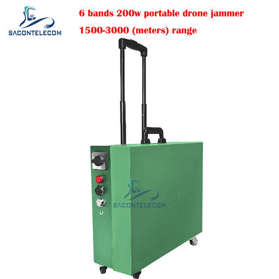 Тип трейлера Дронный сигнальный джаммер 200 Вт высокая мощность 3 км расстояние для DJI