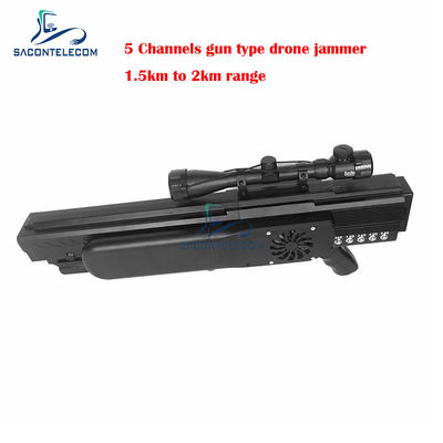 Блокатор Джаммер сигнала трутня оружия УАВ 1500 метров 5 каналов построили в батарее