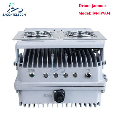 200W 4-канальный автомобильный подавитель сигналов дронов, подавитель FPV-дронов с настраиваемыми частотами