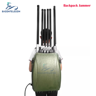6 каналов 300w Мощный рюкзак Беспилотник Сигнальный джаммер 433 900mhz GPS 2.4G 5.8G