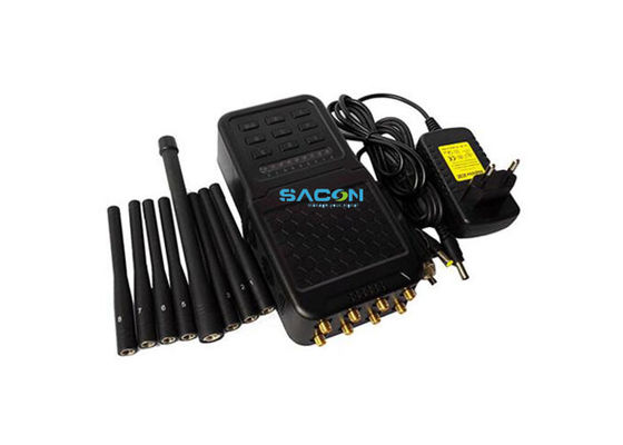 Портативный мощный глушитель сигналов сотовой связи 5.8G с 8 диапазонами и аккумулятором 4700 мАч