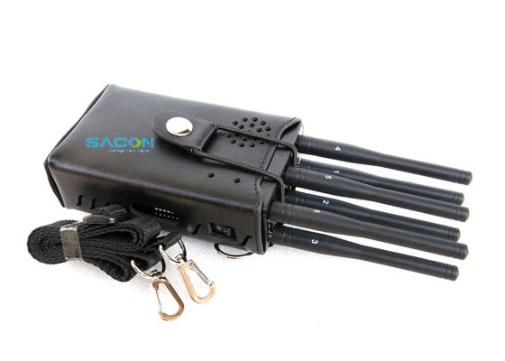 6 антенн, портативный глушитель сигналов высокой мощности 3 Вт с радиусом действия 20 м для блокировки WiFi, GPS, 3G, 4G