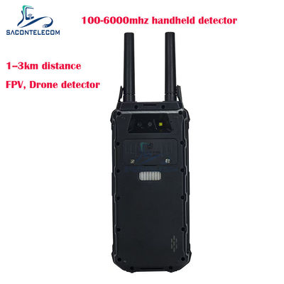 H2L 1,5 км дальность ручной дрон локатор 100-6 ГГц портативный FPV дрон детектор