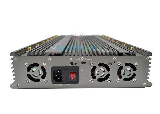 100W 5G подавитель сигнала с радиусом действия 80м и блокиратор мобильных телефонов на 16 диапазонов для многочастотного подавления