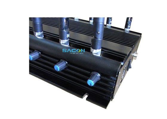 30 Вт выходной мощности 12 каналов беспроводный сигнальный джаммер с автомобильным адаптером