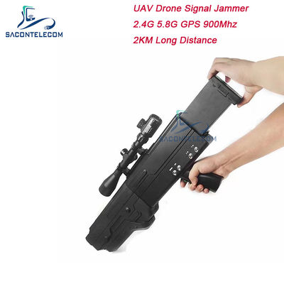 5000mAh 2km 900MHz Дронный сигнальный джаммер Wi-Fi 5.8g 2.4G 4 полосы