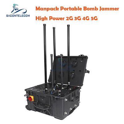 75 Вт Выходная мощность 120 м Джампинг радиус DC24V Электроснабжение IED RF Manpack Jammer для сил безопасности