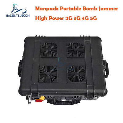 75 Вт Выходная мощность 120 м Джампинг радиус DC24V Электроснабжение IED RF Manpack Jammer для сил безопасности