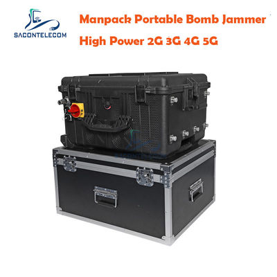 75 Вт Выходная мощность 120 м Джампинг радиус DC24V Электроснабжение IED RF Manpack Jammer для сил безопасности