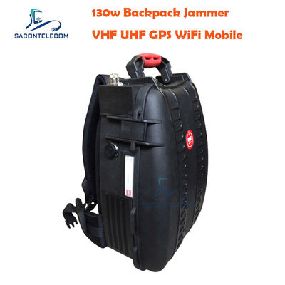 5 каналов VHF UHF Manpack Jammer с расстоянием 120 м и встроенной батареей для блокировки портативного сигнала