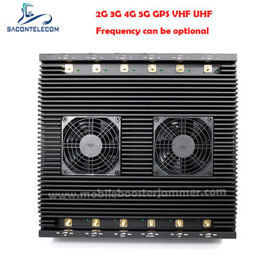 12 антенн 80 Вт мощность многочастотный сигнальный джаммер настольный WiFi блокировщик для 2G 3G 4G 5G WiFi GPS