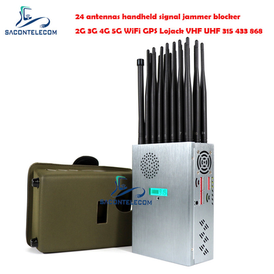 Радиус Jammer 20m сигнала мобильного телефона Америки для 5G 600mhz 3700mhz 2.4G 5.2G 5.8G Lojack
