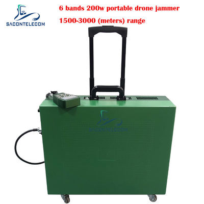 Тип трейлера Дронный сигнальный джаммер 200 Вт высокая мощность 3 км расстояние для DJI