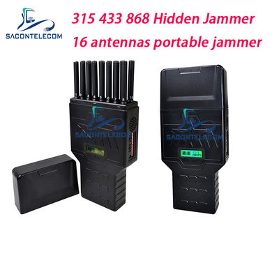 16 Jammer спрятанный 12w мобильный сигнала антенн 12000mAh 2G 3G 4G GPS WiFi 5G